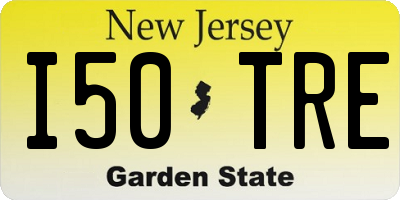NJ license plate I50TRE