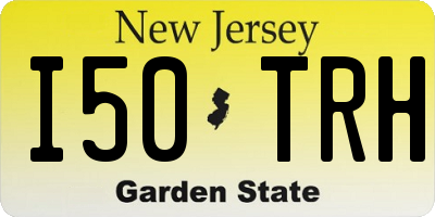 NJ license plate I50TRH