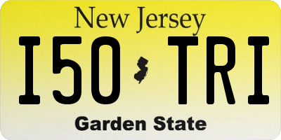 NJ license plate I50TRI