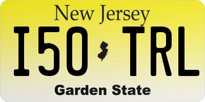NJ license plate I50TRL