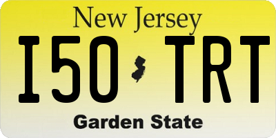 NJ license plate I50TRT