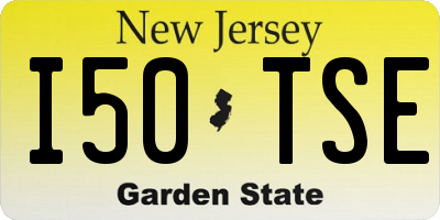 NJ license plate I50TSE