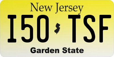 NJ license plate I50TSF