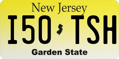 NJ license plate I50TSH