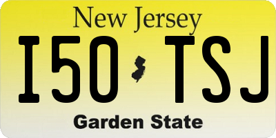 NJ license plate I50TSJ