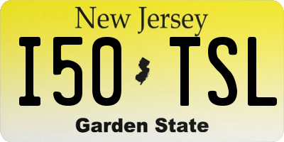 NJ license plate I50TSL