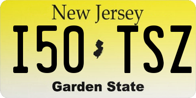 NJ license plate I50TSZ