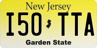 NJ license plate I50TTA