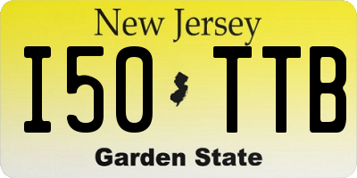 NJ license plate I50TTB