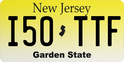 NJ license plate I50TTF
