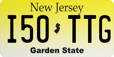 NJ license plate I50TTG