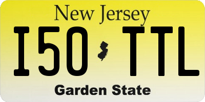 NJ license plate I50TTL