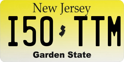 NJ license plate I50TTM