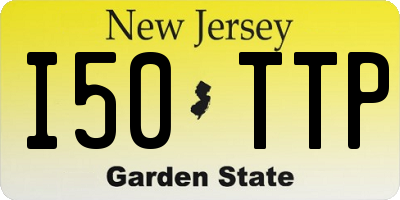NJ license plate I50TTP