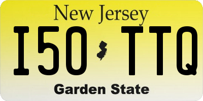 NJ license plate I50TTQ