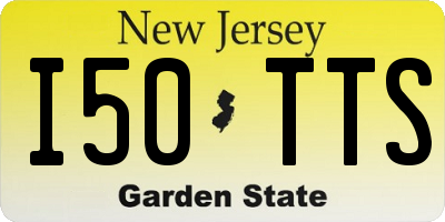 NJ license plate I50TTS