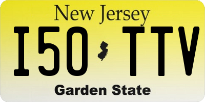 NJ license plate I50TTV