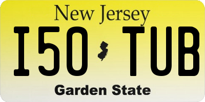 NJ license plate I50TUB