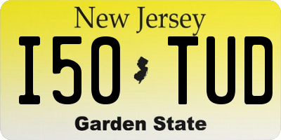 NJ license plate I50TUD