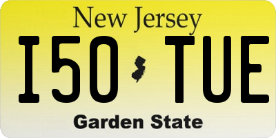 NJ license plate I50TUE
