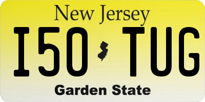 NJ license plate I50TUG