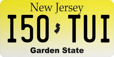 NJ license plate I50TUI