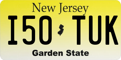 NJ license plate I50TUK