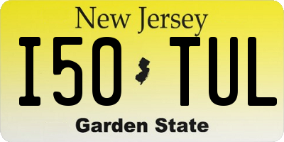NJ license plate I50TUL