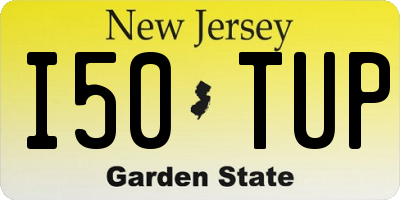 NJ license plate I50TUP
