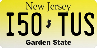 NJ license plate I50TUS