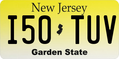 NJ license plate I50TUV
