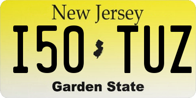 NJ license plate I50TUZ