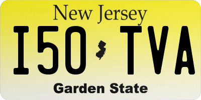 NJ license plate I50TVA