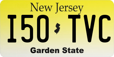 NJ license plate I50TVC