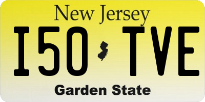 NJ license plate I50TVE