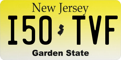 NJ license plate I50TVF