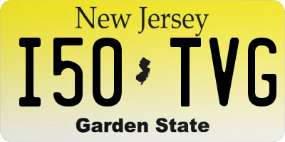 NJ license plate I50TVG