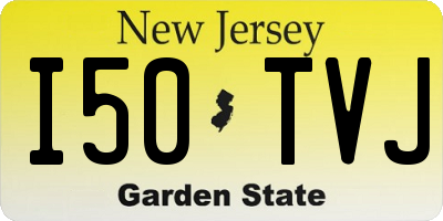 NJ license plate I50TVJ