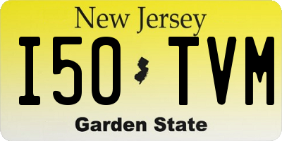 NJ license plate I50TVM