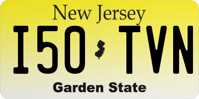 NJ license plate I50TVN