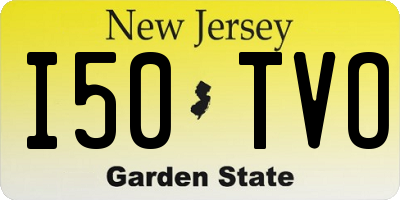 NJ license plate I50TVO