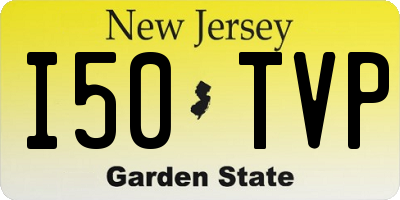 NJ license plate I50TVP