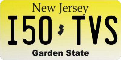 NJ license plate I50TVS