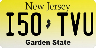 NJ license plate I50TVU