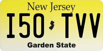 NJ license plate I50TVV