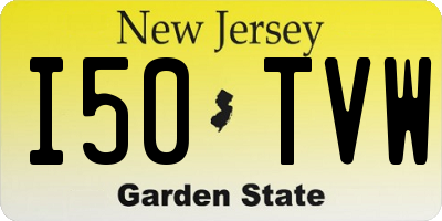 NJ license plate I50TVW