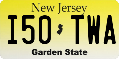 NJ license plate I50TWA