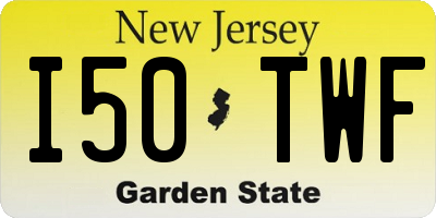 NJ license plate I50TWF