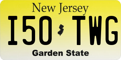 NJ license plate I50TWG