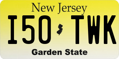 NJ license plate I50TWK
